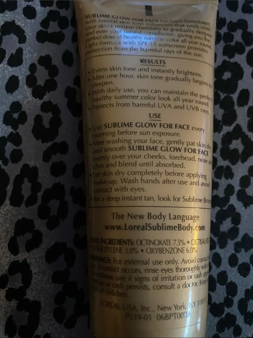 L’Oréal Glow For Face SPF 15 Full Size Not Returnable
